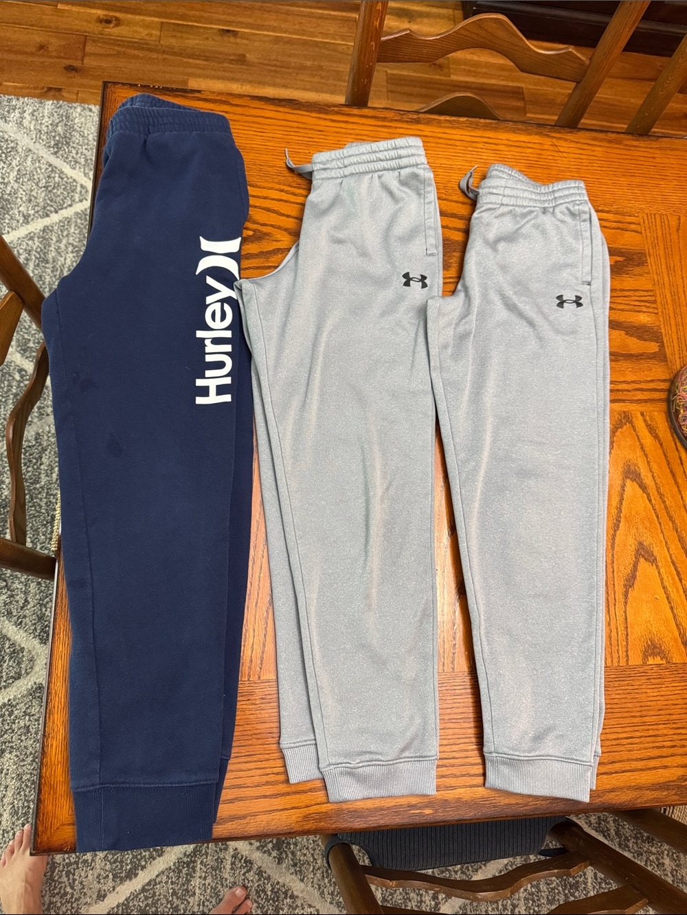 2 under Armour and 1 Hurley athletic pants